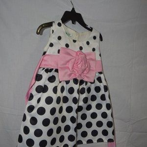 Princess Baby Kids Girls Party Wedding Polka Dot Flower Gown Fancy Dress